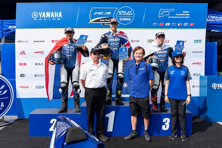 batch_S__524894212 เปิดฉาก YAMAHA R3 BLU CRU Asia-Pacific Championship 2025 “คเนโซวิซ” เข้าวินเรซแรก