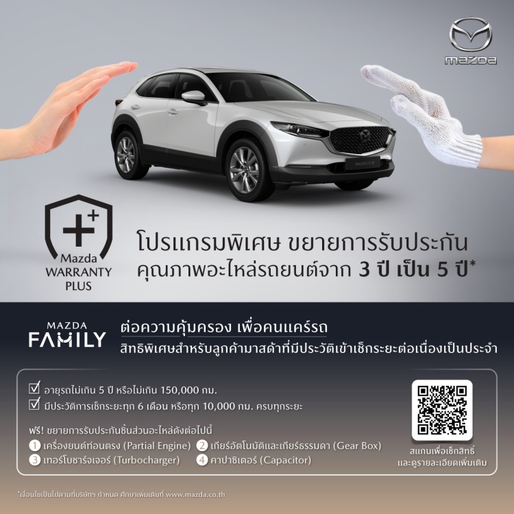 batch_Mazda-Warranty-Plus Mazda ปรับค่าแรงมาตรฐานใหม่ พร้อมเปิดตัว Mazda Warranty Plus