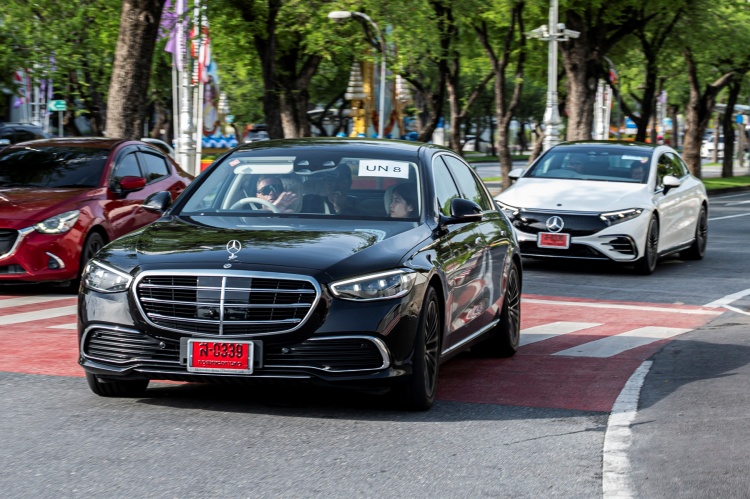 batch_S-350-d-Exclusive Mercedes-Benz ส่งแฟลกชิปโมเดลร่วมทดสอบระบบช่วยเหลือผู้ขับขี่ขั้นสูง โดย UNESCAP
