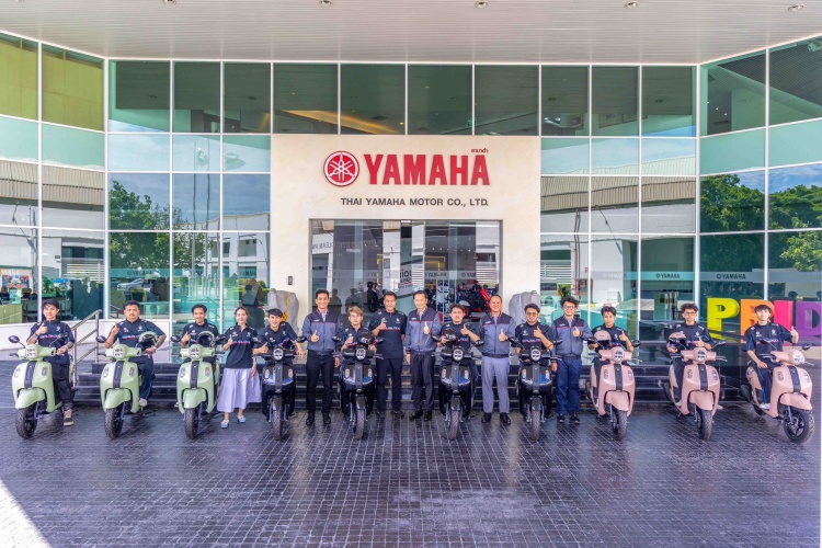 batch_S__548372528 Yamaha เสริมแกร่งนักกีฬาอีสปอร์ตปราสาทสายฟ้าต่อเนื่อง มอบรถ FAZZIO จำนวน 10 คัน