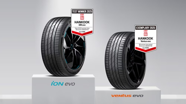 batch_Hankook-Tire-Auto-Bild-2025 Hankook Tire คว้าคะแนนสูงสุดจากการทดสอบของ Auto Bild