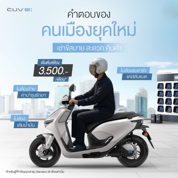 batch_Thai-Honda-CUV-e-Content-001 "New Honda CUV e:" Smart Ride, Future Ready พร้อมให้บริการเช่าใช้งานอย่างใกล้ชิดได้แล้ววันนี้