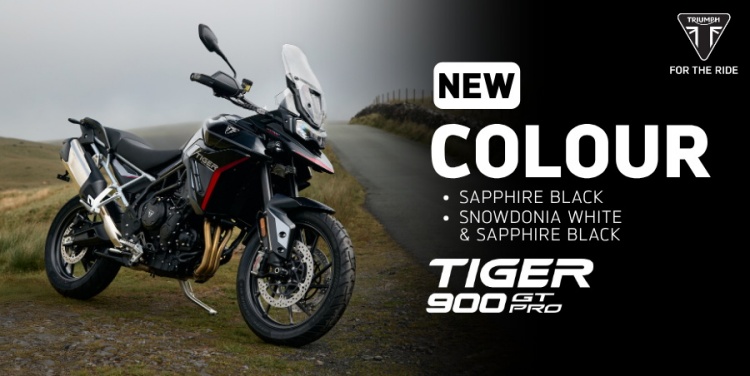 batch_Tiger-900-GT-Pro_สี-Sapphire-Black_สี-Snowdonia-White-1 Triumph เผยโฉมตัวเลือกสีใหม่ปี 2026 โดดเด่น สะกดทุกสายตา
