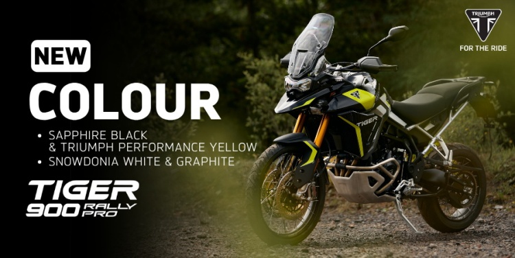 batch_Tiger-900-Rally-Pro-_สี-Snowdonia-White-Graphite-_สี-Sapphire-Black-1 Triumph เผยโฉมตัวเลือกสีใหม่ปี 2026 โดดเด่น สะกดทุกสายตา
