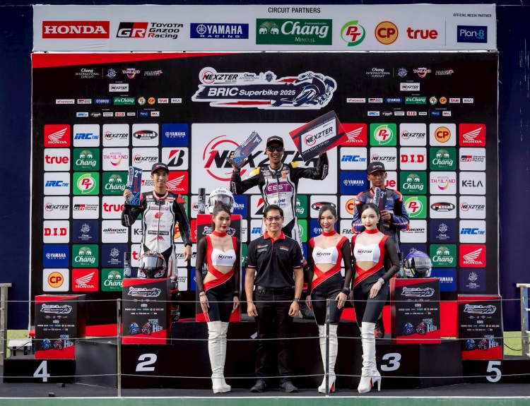 batch_13.ss600-Poduim มันส์ระดับโลก NEXZTER BRIC Superbike สนาม 2 "แสตมป์" เฉือนคว้าชัย -นทีธาร รับแชมป์สองสนามรวด