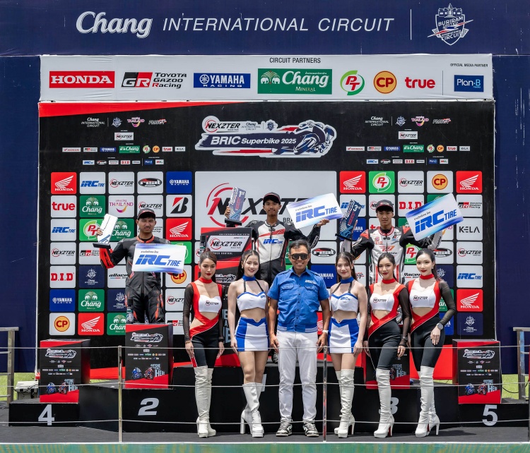 batch_16.ss250_poduim มันส์ระดับโลก NEXZTER BRIC Superbike สนาม 2 "แสตมป์" เฉือนคว้าชัย -นทีธาร รับแชมป์สองสนามรวด