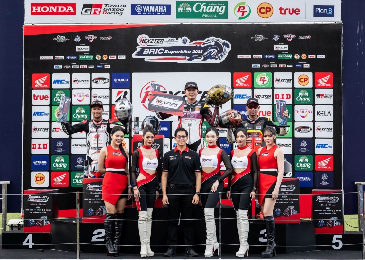 batch_8.SB1-Poduim มันส์ระดับโลก NEXZTER BRIC Superbike สนาม 2 "แสตมป์" เฉือนคว้าชัย -นทีธาร รับแชมป์สองสนามรวด