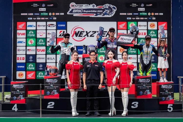 batch_11-1.ST1_Poduim NEXZTER BRIC Superbike ดวลเดือด! "แสตมป์" คว้าชัยรุ่นใหญ่ “เบนซ์ เรซซิ่ง” ผงาดแชมป์สนาม 3