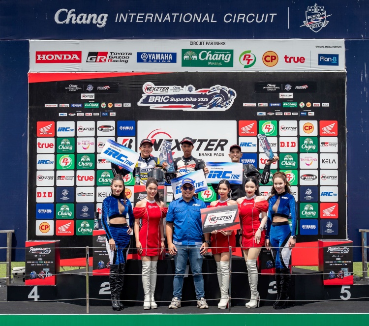 batch_16.ss250_poduim NEXZTER BRIC Superbike ดวลเดือด! "แสตมป์" คว้าชัยรุ่นใหญ่ “เบนซ์ เรซซิ่ง” ผงาดแชมป์สนาม 3