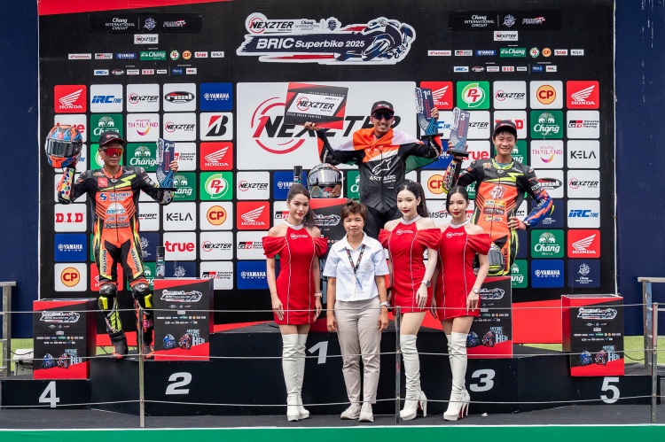 batch_19.SP400_Poduim NEXZTER BRIC Superbike ดวลเดือด! "แสตมป์" คว้าชัยรุ่นใหญ่ “เบนซ์ เรซซิ่ง” ผงาดแชมป์สนาม 3
