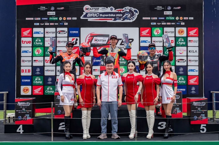 batch_9.SB2-เบนซ์-เรซซิ่ง_Poduim NEXZTER BRIC Superbike ดวลเดือด! "แสตมป์" คว้าชัยรุ่นใหญ่ “เบนซ์ เรซซิ่ง” ผงาดแชมป์สนาม 3