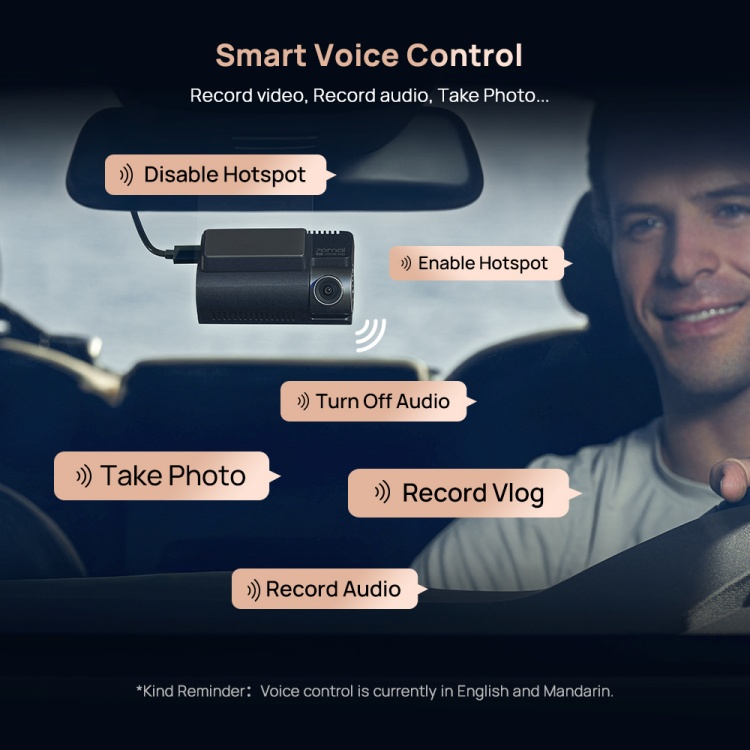 batch_语音控制_1000_1000 70mai เปิดตัว A810S กล้องติดรถยนต์รุ่นเรือธงใหม่ล่าสุด มอบความคมชัดระดับ 4K อย่างเหนือชั้น