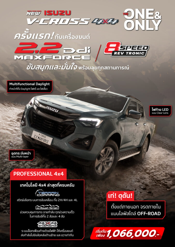 V-Cross-Infographic-724x1024 Isuzu เพิ่มเครื่องยนต์ 2.2 Ddi MAXFORCE ใน 2 รุ่น ขยายไลน์เอาใจสายลุย
