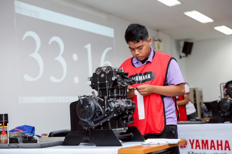 batch_S__601546777 ไทยยามาฮ่ามอเตอร์ ประกาศผลการแข่งขันทักษะวิชาชีพช่างยนต์ สาขาวิชารถจักรยานยนต์ ระดับประเทศ ชิงถ้วยพระราชทาน ครั้งที่ 6