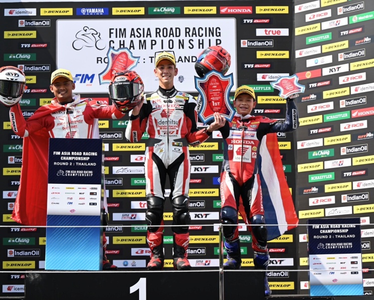 batch_1-Arrc-250cc-r.2 “เฟอร์-ปัญจรุจน์” จารึกชื่อกระหึ่มโฮมเรซ! ประเดิมโพเดียมแรกในฐานะนักบิดฟูลซีซั่น AP250 ศึก ARRC เรซที่ 1