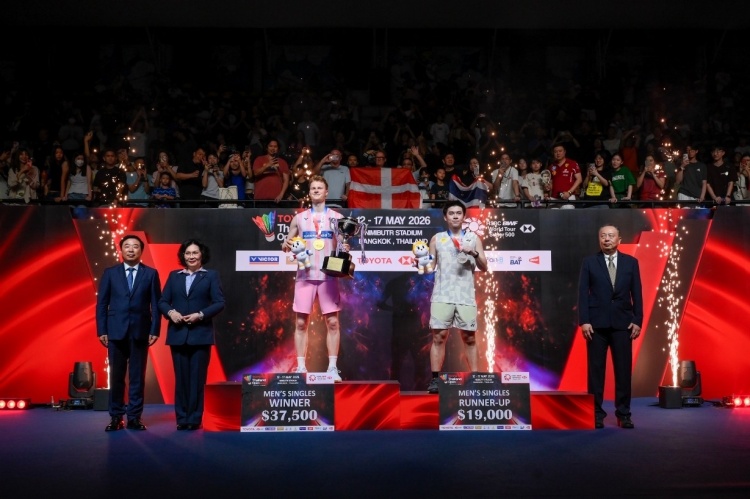 batch_Image-14 “วิว-กุลวุฒิ” คว้ารองแชมป์ชายเดี่ยว การแข่งขันแบดมินตันรายการ “TOYOTA Thailand Open 2026”