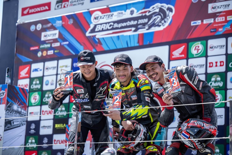 batch_5.ST3_ เปิดซีซั่นเดือด! NEXZTER BRIC Superbike 2026 "มิกซ์-ธนัช" พลิกเฉือนนักบิดโมโตทูประเดิมชัยสนามแรก