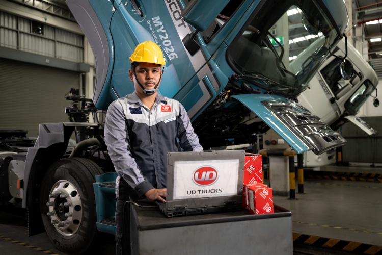 batch_maintenance UD Trucks โชว์แกร่งยอดขายโตสวนกระแสกวาดมาร์เก็ตแชร์ 13% ชู Quester MY2026 เคียงข้างผู้ประกอบการสู้วิกฤตน้ำมันแพง