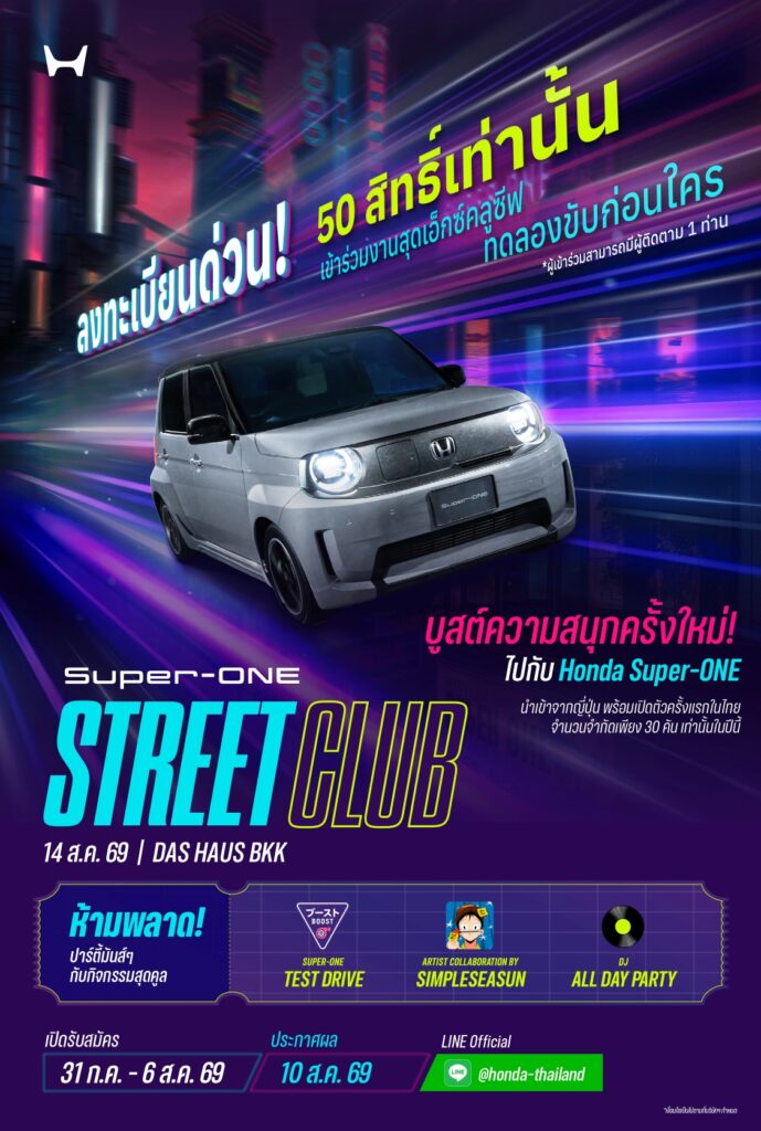 Honda-Super-ONE_Unveil-Launch-Date-Poster-Long-689x1024 All-New Honda Super-ONE เตรียมประกาศราคาในไทย 14 สิงหาคมนี้