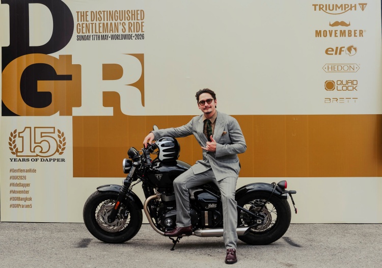 batch_Ananda_DGR-2026-Thailand_Backdrop Triumph Motorcycles ตอกย้ำพันธกิจในการสนับสนุนการเติบโตของงาน The Distinguished Gentleman’s Ride ประจำปี 2026