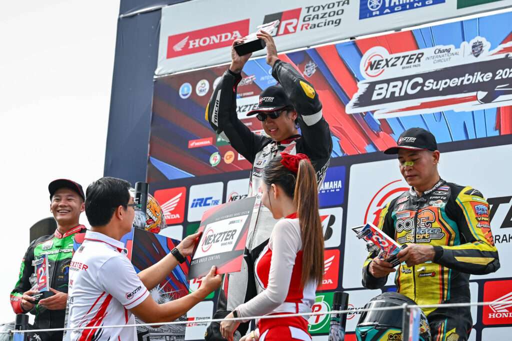 12.ST1_Poduim-1024x682 NEXZTER BRIC Superbike ผ่านครึ่งทาง ลุ้นแชมป์เดือด! “คาร์เบอร์รี-ธนัช” โชว์ฟอร์มโหดเข้าวิน 2 สนามติด