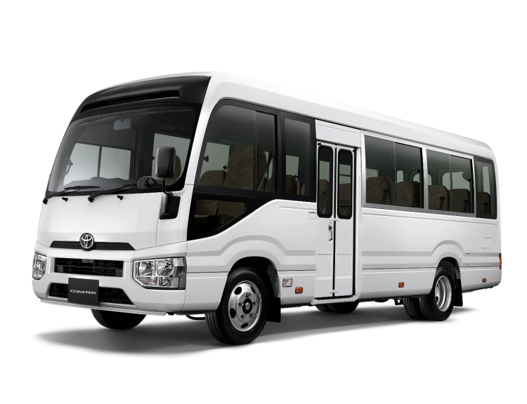 batch_Coster-Front-45 NEW TOYOTA COASTER “อีกขั้นของความมั่นใจ ปลอดภัยทุกการเดินทาง”