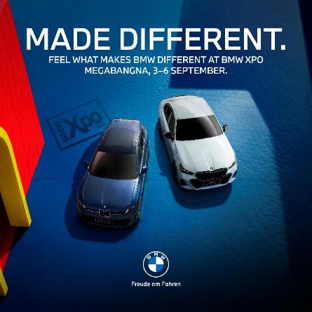 image005 ร่วมค้นพบความแตกต่างในแบบ BMW กับแนวคิด “ MADE DIFFERENT” ที่งาน BMW XPO วันที่ 3-6 กันยายนนี้ ณ เมกาบางนา
